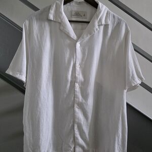ABERCROMBIE & FITCH - Camp Linen Shirt / Mens / White / Small